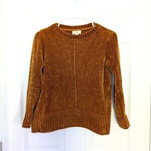 Style & Co Mustard Gold Petite Chenille Sweater